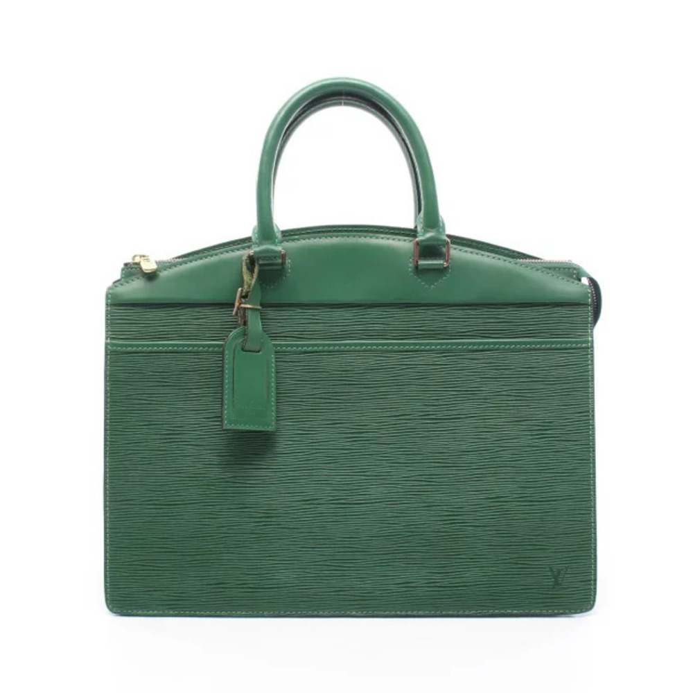 Louis Vuitton Riviera Epi Borneo Green Handbag Leather